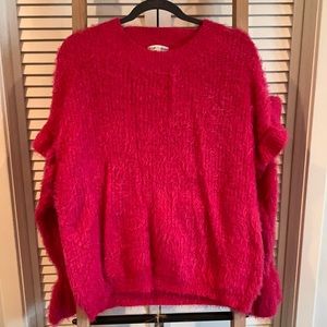 Cozy bright pink sweater